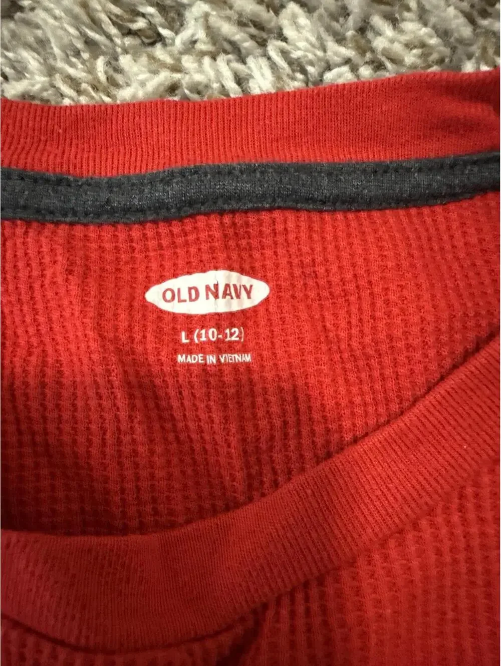 Old Navy Boys Red Long Sleeve Shirt Large